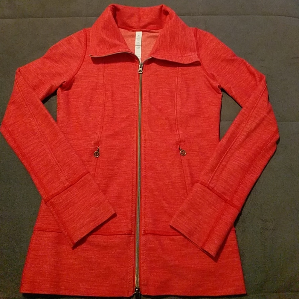 Lululemon♥️FunnelNeckJacket♥️heatheredRed